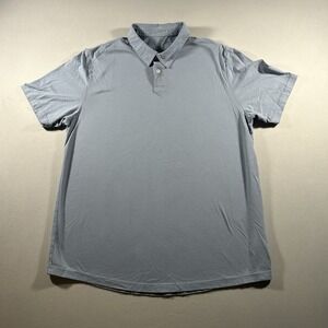 Mens Mott & Bow Slim Polo Shirt Pima Cotton California Blue Size L Peru